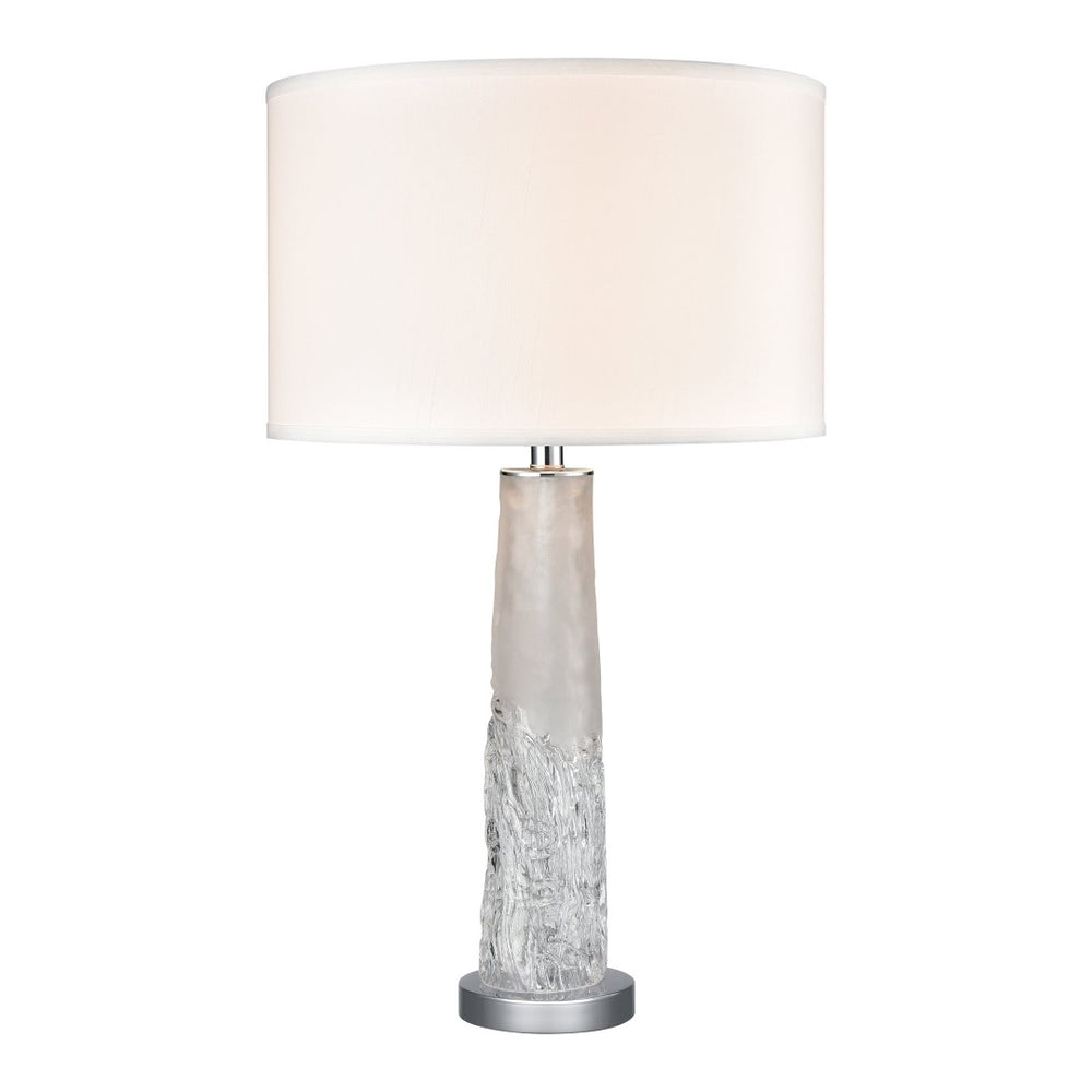 Atlas Juneau 30" High 1-Light Table Lamp - Contemporary Art Glass Design with Adjustable Brightness Feature PL11072-CL