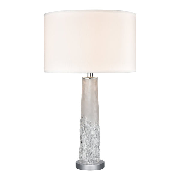 Atlas Juneau 30" High 1-Light Table Lamp - Contemporary Art Glass Design with Adjustable Brightness Feature PL11072-CL