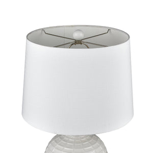 Atlas Junia 28'' High 1-Light Table Lamp Set of 2 - Elegant White Coastal Design for Modern Interiors PL11073-WHS
