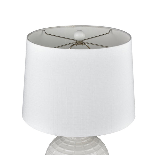 Atlas Junia 28'' High 1-Light Table Lamp Set of 2 - Elegant White Coastal Design for Modern Interiors PL11073-WHS