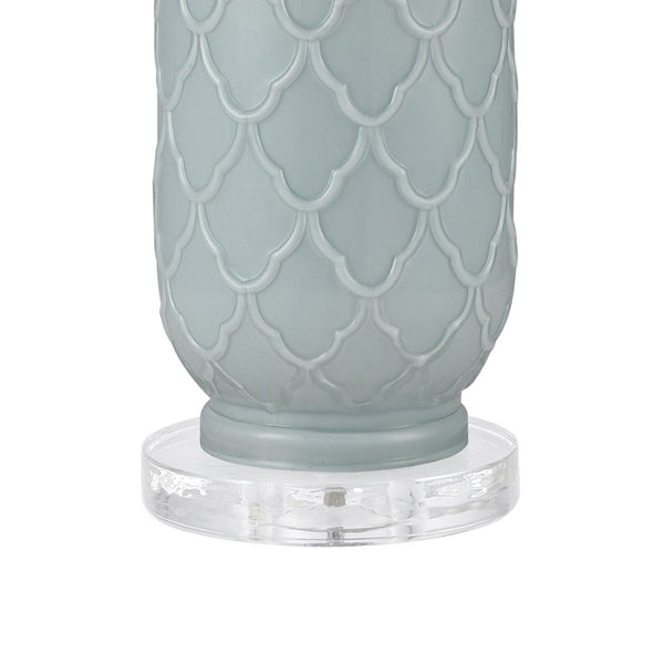 Atlas La Joliette 24'' High Table Lamp Set of 2 - Elegant Pale Blue Glass Lighting for Modern Spaces PL11076-BLS