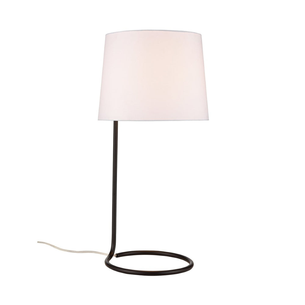 Atlas Loophole 29'' High 1-Light Table Lamp - Elegant Oiled Bronze with Modern Minimalist Design & Shade PL11081-BZ