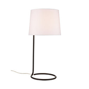 Atlas Loophole 29'' High 1-Light Table Lamp - Elegant Oiled Bronze with Modern Minimalist Design & Shade PL11081-BZ