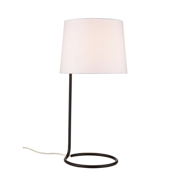 Atlas Loophole 29'' High 1-Light Table Lamp - Elegant Oiled Bronze with Modern Minimalist Design & Shade PL11081-BZ
