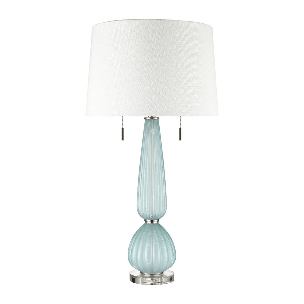 Atlas Mariani 34'' High 2-Light Table Lamp Set of 2 - Elegant Blue Accent for Living Room & Bedroom Decor PL11083-BLS