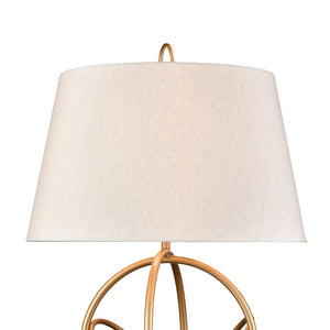 Atlas Morely 26'' High Table Lamp - Modern Scandinavian Design with Marble Base for Stylish Elegance Painted Gold PL11084-GD2