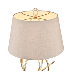 Atlas Morely 26'' High Table Lamp - Modern Scandinavian Design with Marble Base for Stylish Elegance Gold Leaf PL11084-GD