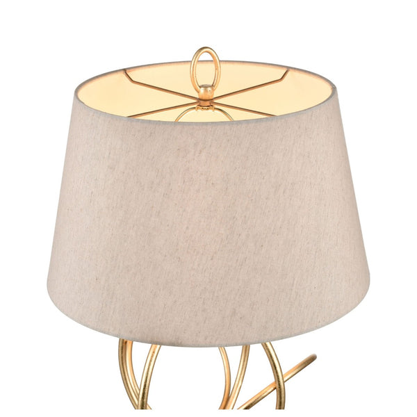 Atlas Morely 26'' High Table Lamp - Modern Scandinavian Design with Marble Base for Stylish Elegance Gold Leaf PL11084-GD