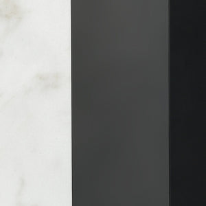 Atlas Ohara 28" High Table Lamp - Modern Matte Black & White Marble Base, Perfect for Any Room Decor PL11088-BK