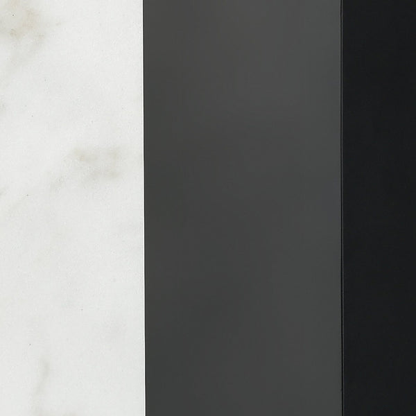 Atlas Ohara 28" High Table Lamp - Modern Matte Black & White Marble Base, Perfect for Any Room Decor PL11088-BK