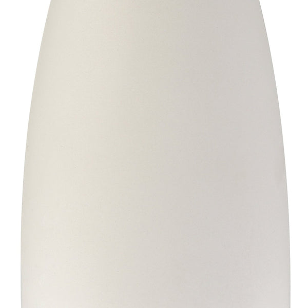 Atlas Rockport 23'' High Table Lamp – Modern Minimalist with Matte White Concrete & Natural Rattan Shade PL11100-WH