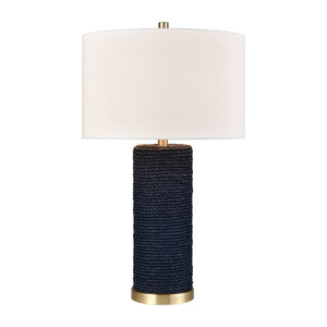 Atlas Sherman 27.5'' High 1-Light Table Lamp - Upscale Coastal Charm with Contemporary Style for Any Room Navy PL11103-BL