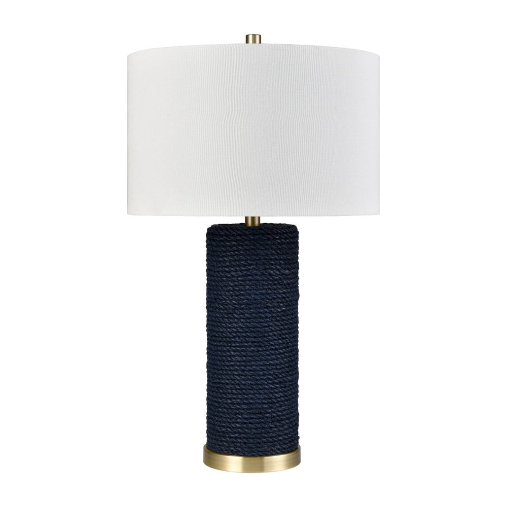 Atlas Sherman 27.5'' High 1-Light Table Lamp - Upscale Coastal Charm with Contemporary Style for Any Room Navy PL11103-BL