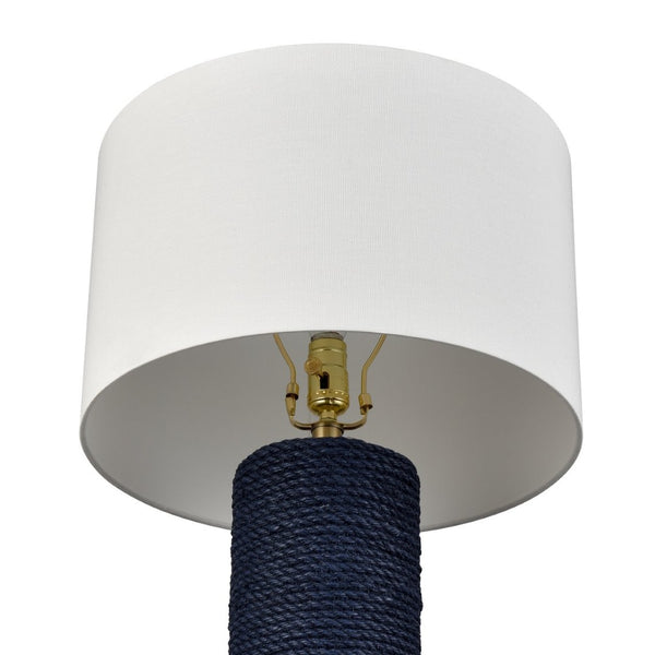 Atlas Sherman 27.5'' High 1-Light Table Lamp - Upscale Coastal Charm with Contemporary Style for Any Room Navy PL11103-BL