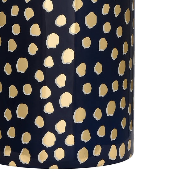 Atlas Signe Modern 26'' High Table Lamp with Elegant Off-White Shade for Stylish Home Décor Accents Navy PL11104-BL