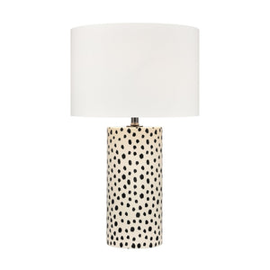 Atlas Signe Modern 26'' High Table Lamp with Elegant Off-White Shade for Stylish Home Décor Accents Cream PL11104-CR