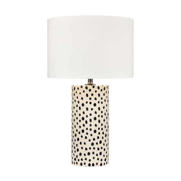 Atlas Signe Modern 26'' High Table Lamp with Elegant Off-White Shade for Stylish Home Décor Accents Cream PL11104-CR