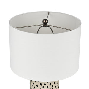 Atlas Signe Modern 26'' High Table Lamp with Elegant Off-White Shade for Stylish Home Décor Accents Cream PL11104-CR