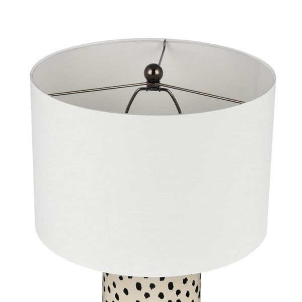 Atlas Signe Modern 26'' High Table Lamp with Elegant Off-White Shade for Stylish Home Décor Accents Cream PL11104-CR
