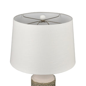 Atlas Tula 30'' High Table Lamp Set of 2 - Coastal-Inspired Gray Earthenware with Soft Linen Shades PL11111-GYS