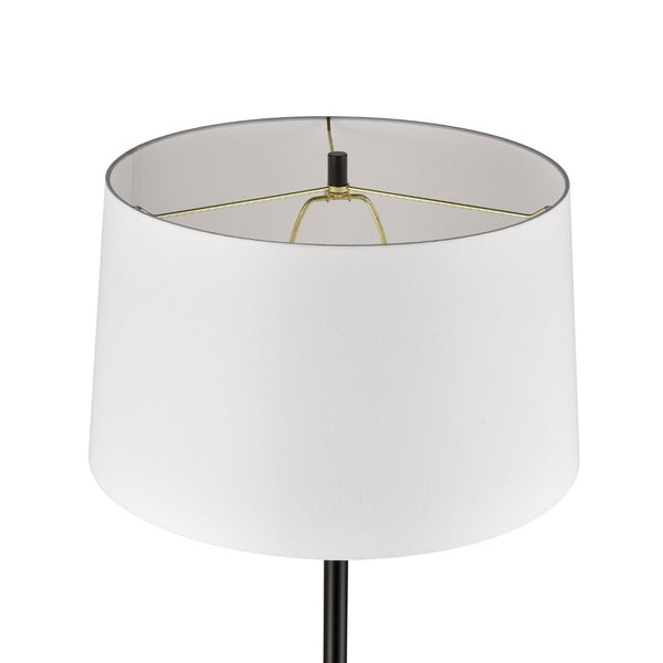 Atlas Abberwick 64'' High Floor Lamp with Integrated Shelf - Sleek Modern Design for Any Room Decor PL11120-BK