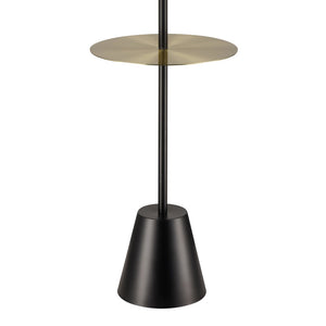 Atlas Abberwick 64'' High Floor Lamp with Integrated Shelf - Sleek Modern Design for Any Room Decor PL11120-BK