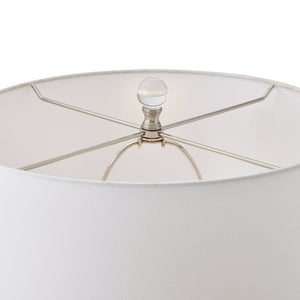 Atlas Abbey Lane 30" High Pink Table Lamp - Elegant Earthenware Design with White Linen Shade & Acrylic Base PL11121-PK
