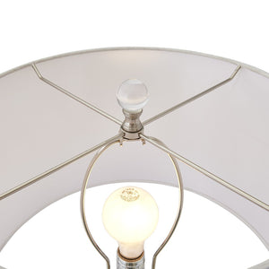 Atlas Abbey Lane 30" High Pink Table Lamp - Elegant Earthenware Design with White Linen Shade & Acrylic Base PL11121-PK