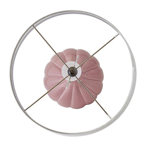Atlas Abbey Lane 30" High Pink Table Lamp - Elegant Earthenware Design with White Linen Shade & Acrylic Base PL11121-PK