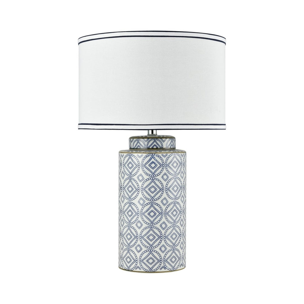 Atlas Ambert 27" High 1-Light Table Lamp in Deep Blue - Midcentury Modern Accent for Home Decor & Lighting PL11124-BL