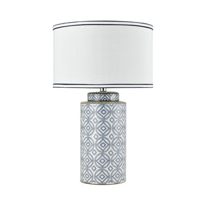 Atlas Ambert 27" High 1-Light Table Lamp in Deep Blue - Midcentury Modern Accent for Home Decor & Lighting PL11124-BL