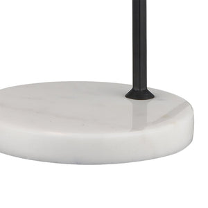 Atlas Banded 28'' High Desk Lamp - Mid-Century Modern Design in Matte Black with Marble Base for Style PL11131-BK