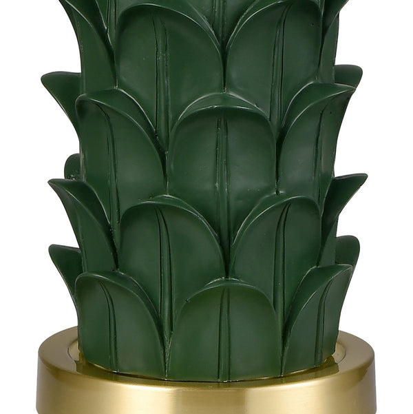 Atlas Beckwith 27'' High Table Lamp - Sculptural Dark Green Design with White Shade for Stylish Illumination PL11133-GN