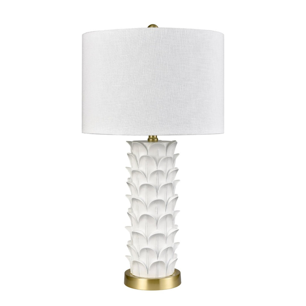 Atlas Beckwith 27'' High Table Lamp - Sculptural White Design for Modern Living Rooms & Bedrooms PL11133-WH
