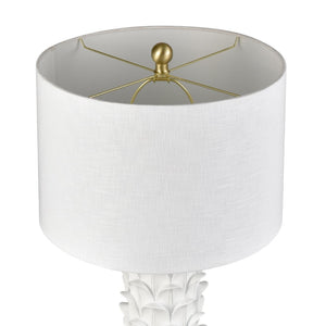 Atlas Beckwith 27'' High Table Lamp - Sculptural White Design for Modern Living Rooms & Bedrooms PL11133-WH