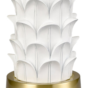Atlas Beckwith 27'' High Table Lamp - Sculptural White Design for Modern Living Rooms & Bedrooms PL11133-WH