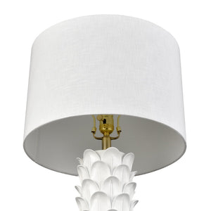 Atlas Beckwith 27'' High Table Lamp - Sculptural White Design for Modern Living Rooms & Bedrooms PL11133-WH