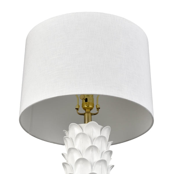 Atlas Beckwith 27'' High Table Lamp - Sculptural White Design for Modern Living Rooms & Bedrooms PL11133-WH