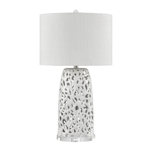 Atlas Bowen 31.5'' High 1-Light Table Lamp Set of 2 – Coastal-Modern Elegance for Home Décor & Lighting PL11138-WHS
