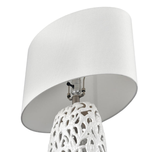 Atlas Bowen 31.5'' High 1-Light Table Lamp Set of 2 – Coastal-Modern Elegance for Home Décor & Lighting PL11138-WHS