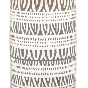 Atlas Calabar 29'' High Table Lamp Set of 2 - Elegant Earthenware Base & Soft Silver-Grey Linen Shades PL11144-WHS