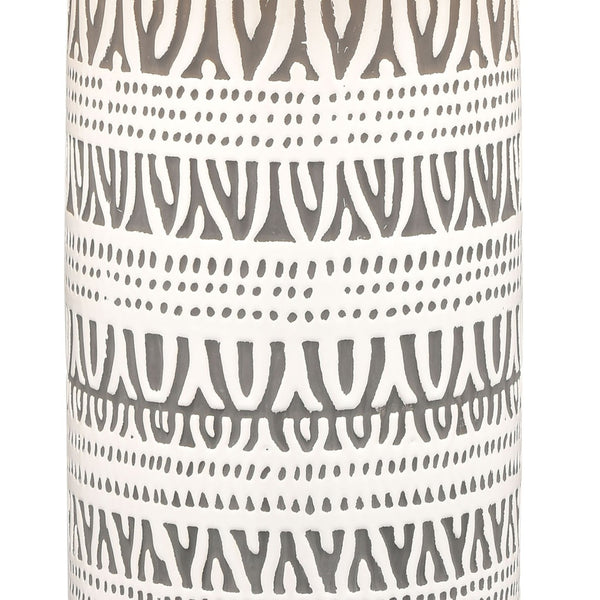 Atlas Calabar 29'' High Table Lamp Set of 2 - Elegant Earthenware Base & Soft Silver-Grey Linen Shades PL11144-WHS