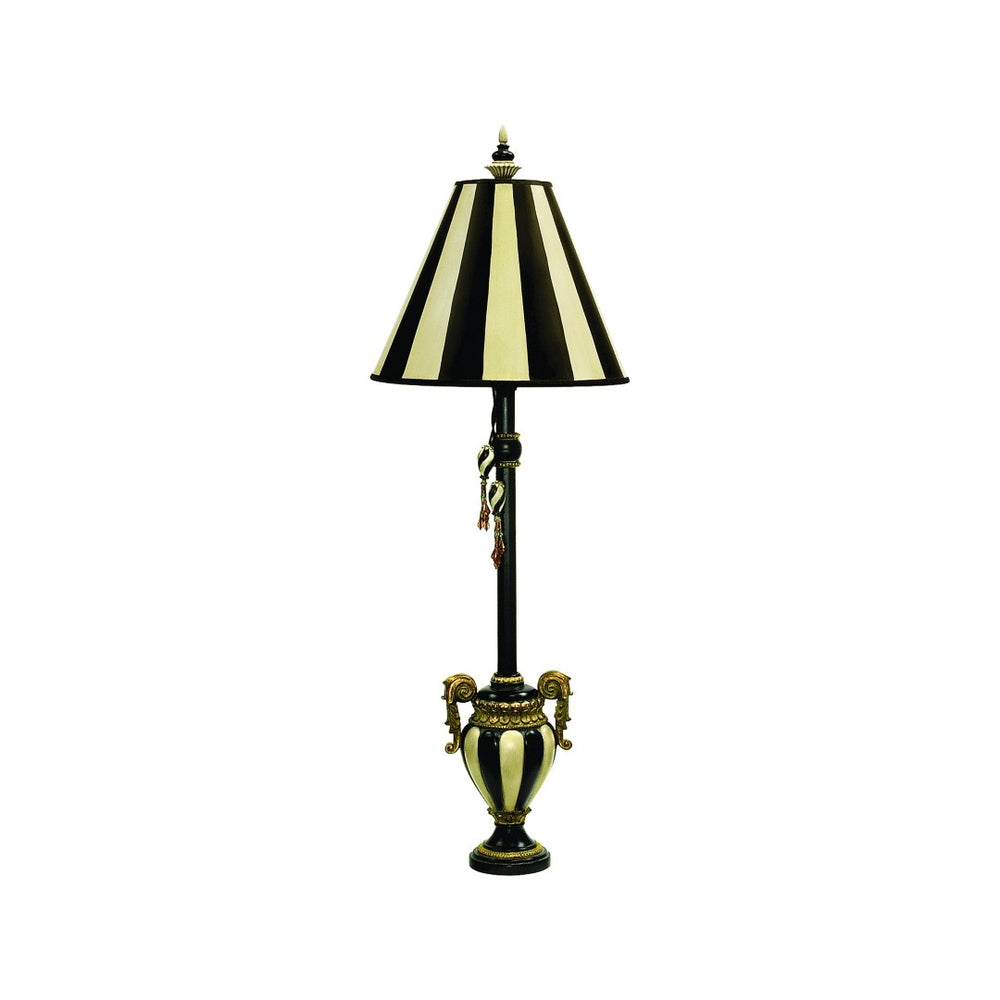 Atlas Carnival Stripe 32'' High Table Lamp - Elegant Antique Black Accent for Modern & Classic Interiors PL11149-BK