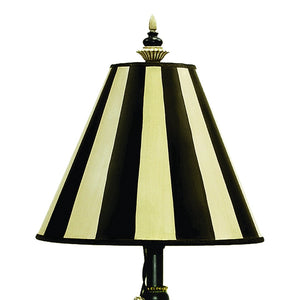 Atlas Carnival Stripe 32'' High Table Lamp - Elegant Antique Black Accent for Modern & Classic Interiors PL11149-BK
