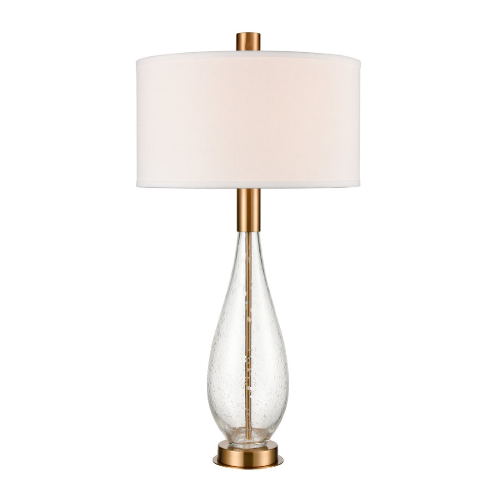 Atlas Chepstow 36'' High Table Lamp - Elegant Clear Glass & Cafe Bronze Accent for Modern Vintage Décor PL11152-CL