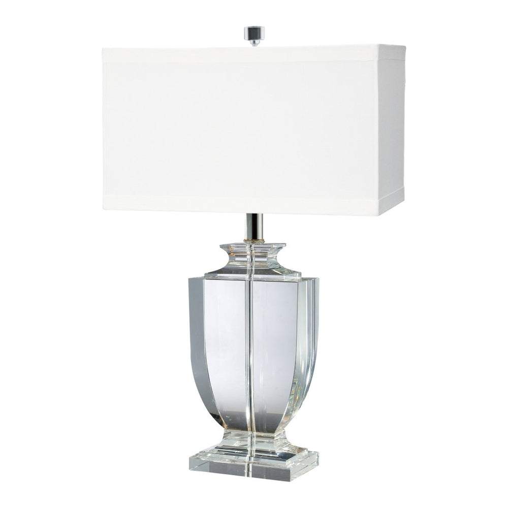 Atlas Crystal 27'' High Table Lamp with Clear Body - Elegant Lighting for Bedside, Living Rooms & More PL11155-CL