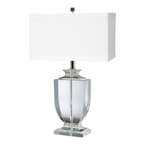 Atlas Crystal 27'' High Table Lamp with Clear Body - Elegant Lighting for Bedside, Living Rooms & More PL11155-CL