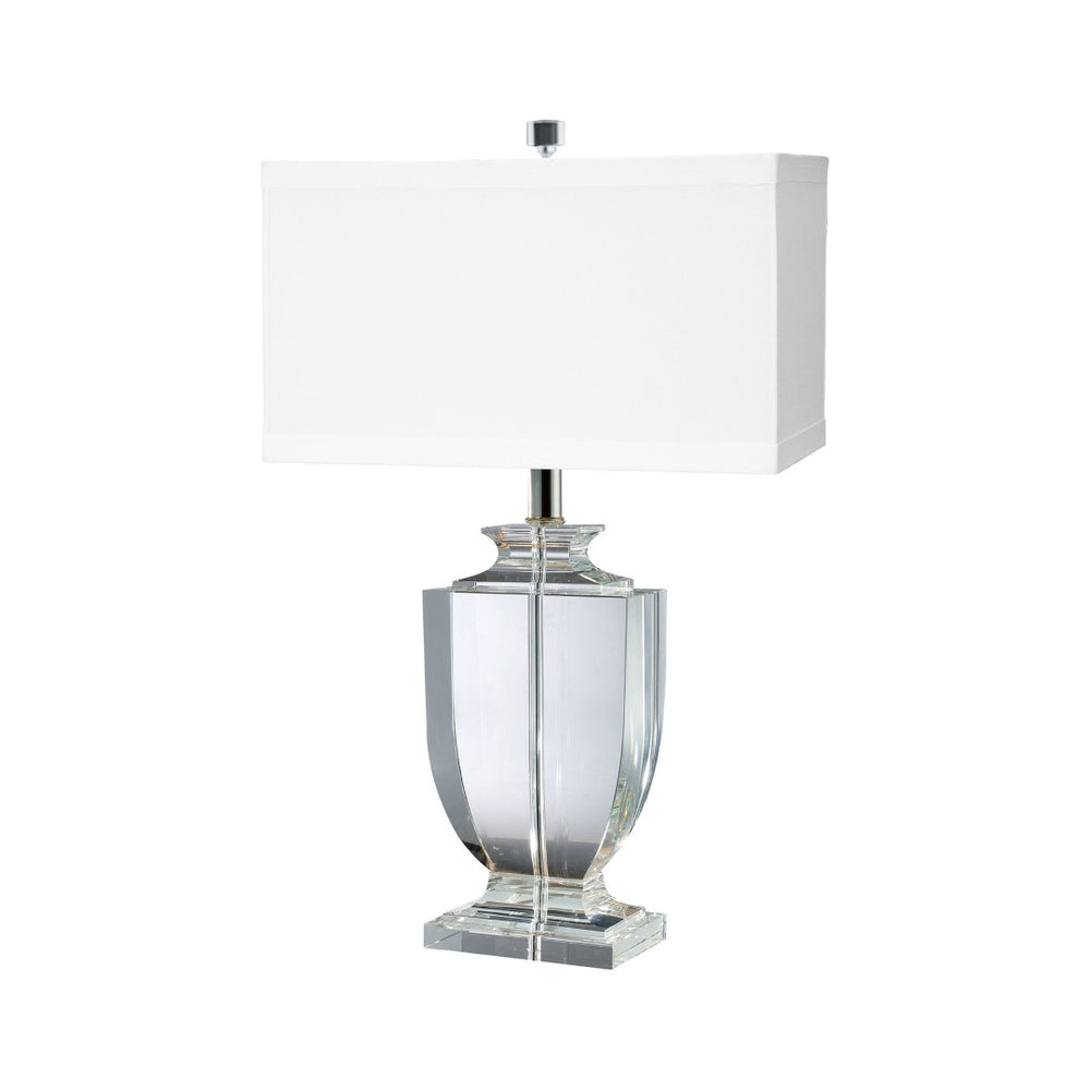 Atlas Crystal 27'' High Table Lamp with Clear Body - Elegant Lighting for Bedside, Living Rooms & More PL11155-CL