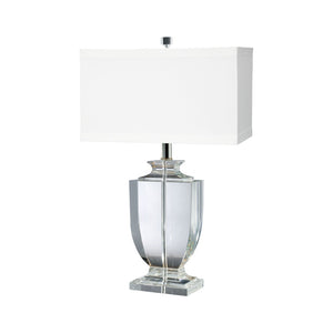Atlas Crystal 27'' High Table Lamp with Clear Body - Elegant Lighting for Bedside, Living Rooms & More PL11155-CL