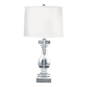 Atlas Crystal 28'' High Table Lamp - Elegant Clear Design for Modern Living Rooms, Bedrooms & Offices PL11156-CL
